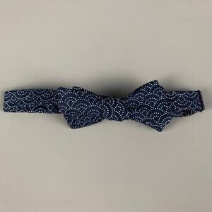 BLADE+BLUE Navy White Dots Cotton Bow Tie